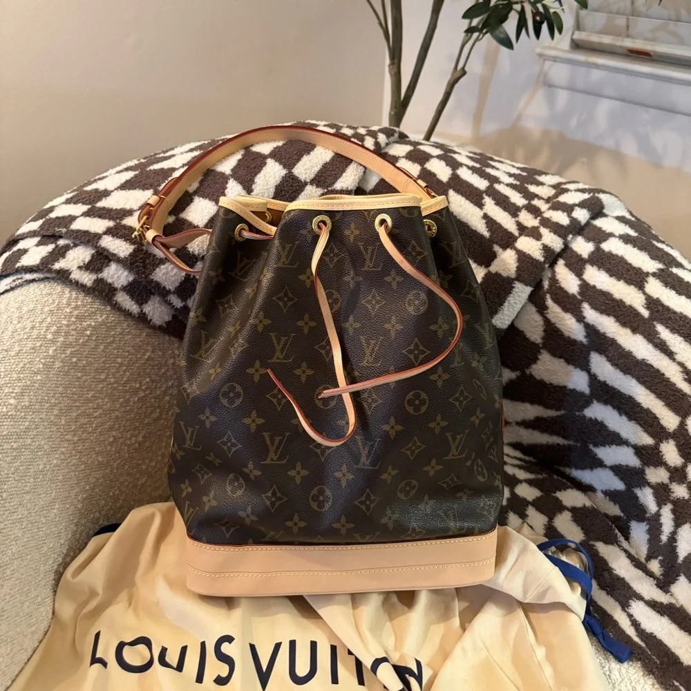 ✨AUTHENTIC✨ Louis Vuitton Monogram Noe Shoulder Bag -Vintage/Repaired …